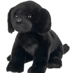 Black Lab Plush Sitting Puppy Dog by Bearington Collection - Chase