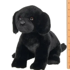 Black Lab Plush Sitting Puppy Dog by Bearington Collection - Chase