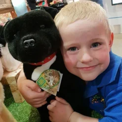 Black Staffordshire Bull Terrier Large Size 33cm/13