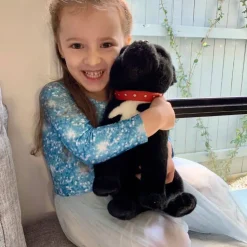 Black Staffordshire Bull Terrier Large Size 33cm/13