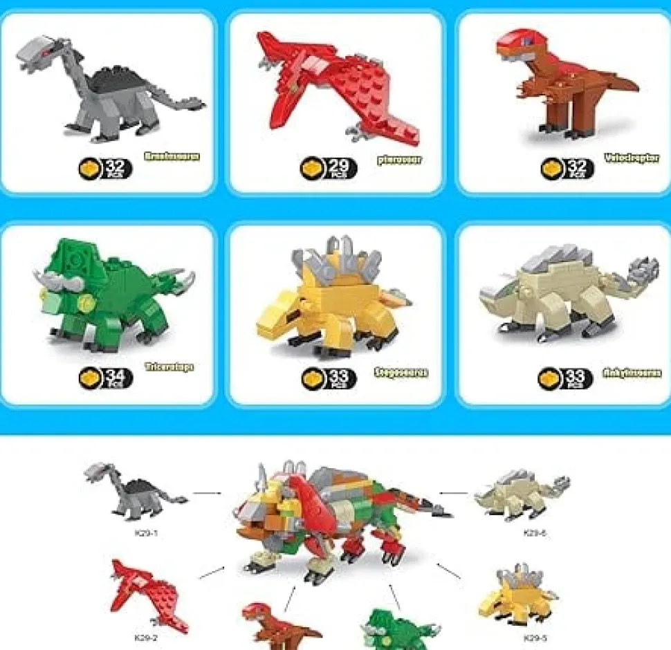 Blocks World Dinosaurs Eggs