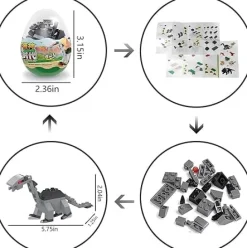Blocks World Dinosaurs Eggs
