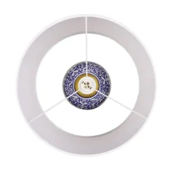 Blue Ceramic Ginger Jar Table Lamp