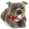 Blue Lying Staffordshire Bull Terrier Plush Floppy