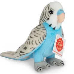 Blue or Green Budgie 13 cm Teddy Hermann Plush Realistic Parakeet