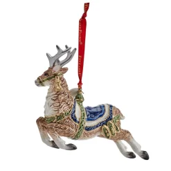 Blue or Red Telluride Collectible Deer Ornaments 2024 by Fitz & Floyd