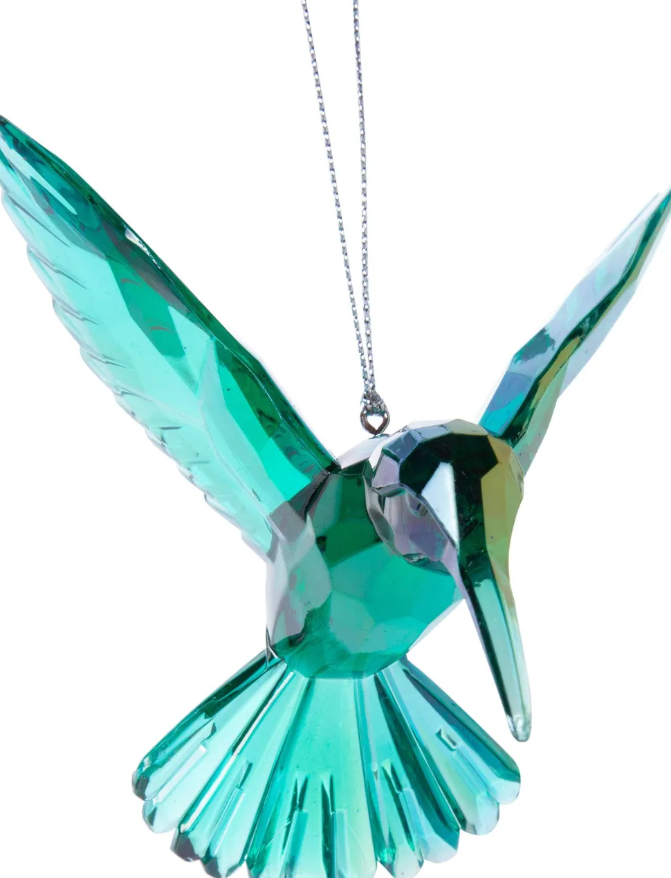 Blue/Green Iridescent Acrylic Hummingbird Ornament