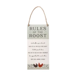 Bramble Farm 'Rules Of The Roost' Kitchen Sign
