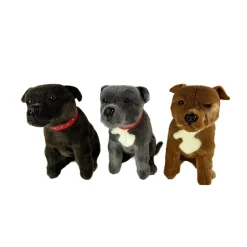 Brindle Staffordshire Bull Terrier Handmade Realistic Eco Friendly 32cm/12.6