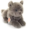 British Shorthair Blue Kitten lying down 20 cm - plush toy by Teddy Hermann
