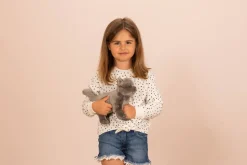 British Shorthair Gray Cat Standing 20 cm - plush soft toy by Teddy Hermann