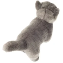 British Shorthair Gray Cat Standing 20 cm - plush soft toy by Teddy Hermann