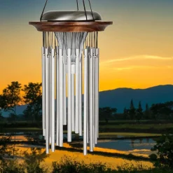 Bronze Solar Windchimes-Glow in the Dark while Making Beautiful Music in the Evenings*