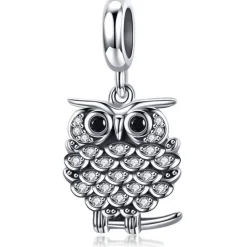 Bunny, Chipmunk, Raccoon & Owl Charms for Pandora Style Bracelets Sterling Silver