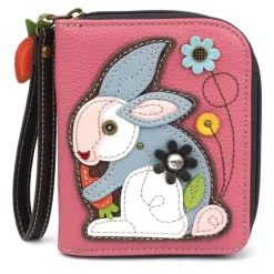 Bunny Rabbit Collection by Chala: Wallet, Key Chain, Totes and Crossbody Bag for Bunny Lovers*