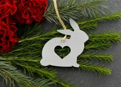 Bunny Rabbit Metal Ornament *
