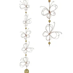 Butterfly & Lotus Quintet Garden Cascade by Woodstock Chimes