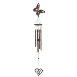 Butterfly and Heart Wind Chimes