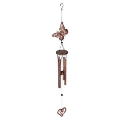 Butterfly and Heart Wind Chimes