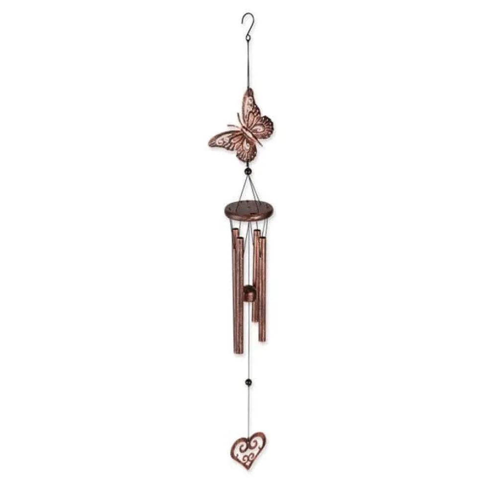Butterfly and Heart Wind Chimes