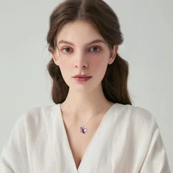 Butterfly Crystal Necklace in 3 different color's