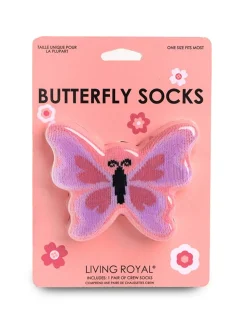 Butterfly 3D Socks By Living Royal