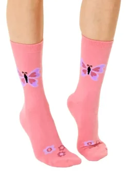 Butterfly 3D Socks By Living Royal