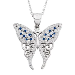 Butterfly Necklaces Sparkling Beauties in Solid Sterling Silver