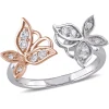 Butterfly Rings 2 Styles in Sterling Silver with CZ Beautiful!