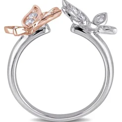 Butterfly Rings 2 Styles in Sterling Silver with CZ Beautiful!