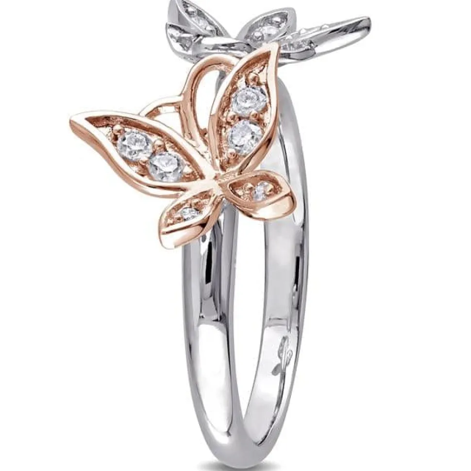 Butterfly Rings 2 Styles in Sterling Silver with CZ Beautiful!