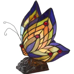Butterfly Stained Glass Accent Lamp