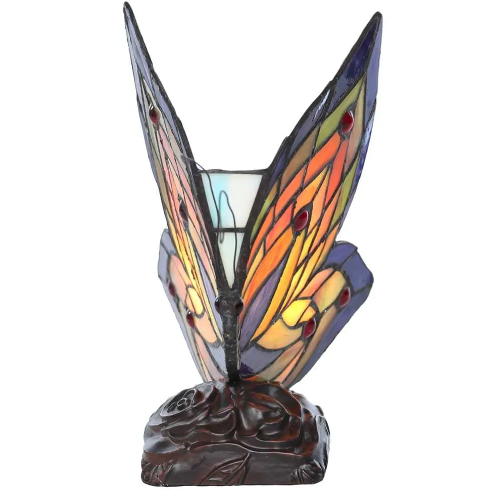 Butterfly Stained Glass Accent Lamp
