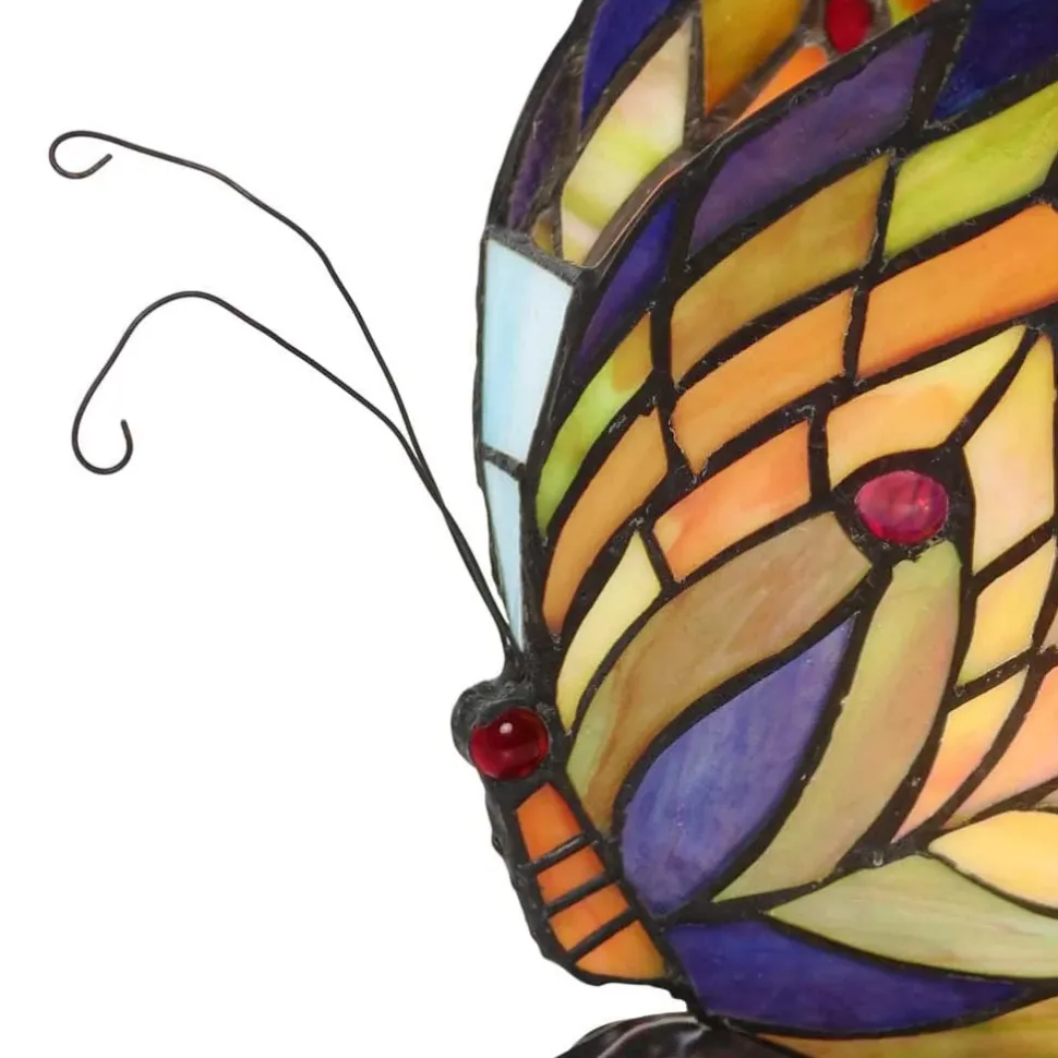 Butterfly Stained Glass Accent Lamp