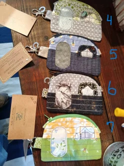 Camper Coin Purse - Handmade Repurposed Fabric - One of Kind