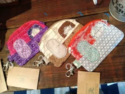 Camper Coin Purse - Handmade Repurposed Fabric - One of Kind