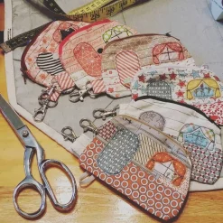 Camper Coin Purse - Handmade Repurposed Fabric - One of Kind