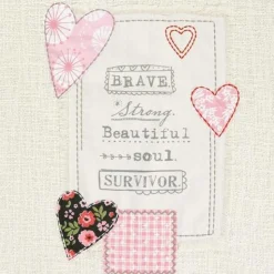 Cancer "Survivor" Pillow and Blanket, Beautiful Gift by Kelly Rae Roberts