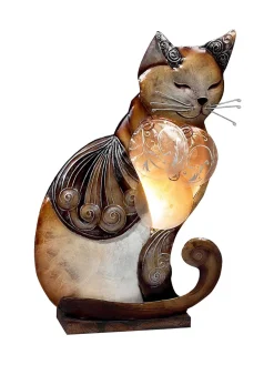 Capiz Cat Lamps-Sitting or Lying & Siamese*