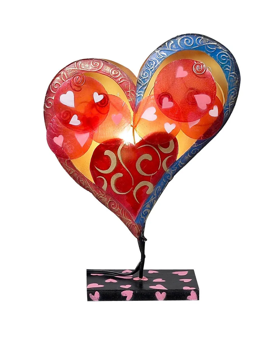 Capiz Heart Mural Lamp