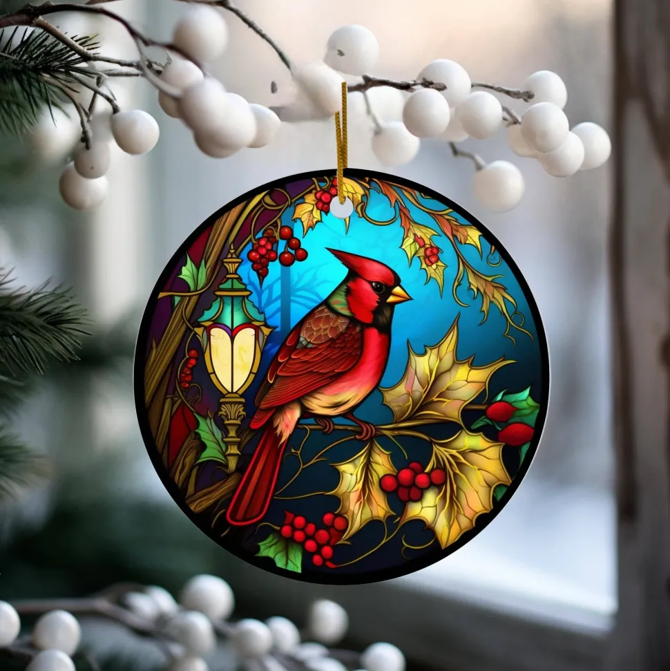 Cardinal Ceramic Christmas Tree Keepsake Ornament