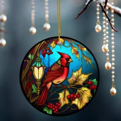 Cardinal Ceramic Christmas Tree Keepsake Ornament