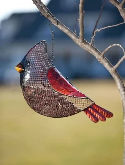Cardinal Mesh Bird Seed Feeder