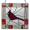Cardinal Stained Glass Window Panel Handmade in India