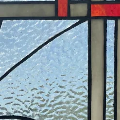 Cardinal Stained Glass Window Panel Handmade in India