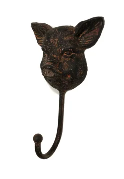 Cast Iron Pig or Cow Wall Hooks Farm House Country Decor for Pig & Cow Lovers! *