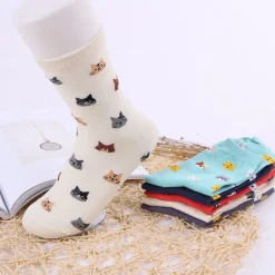 Cat Crew Socks-Cute Kitty Cat Socks in 5 Colors!