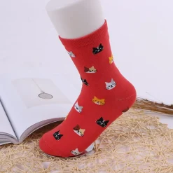 Cat Crew Socks-Cute Kitty Cat Socks in 5 Colors!