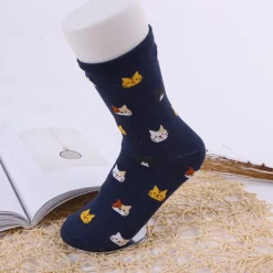 Cat Crew Socks-Cute Kitty Cat Socks in 5 Colors!