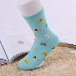Cat Crew Socks-Cute Kitty Cat Socks in 5 Colors!